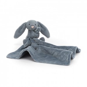 Jellycat Bashful Dusky Blue Lapin Doudou ONE SIZE - H34 X W34 CM | 32167TFCH