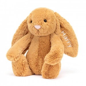 Jellycat Personalised Bashful Golden Lapin Medium MEDIUM - H31 X W12 CM | 73495QYZW