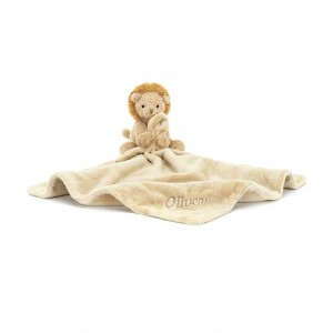 Jellycat Personalised Fuddlewuddle Lion Doudou ONE SIZE - H34 X W34 CM | 17025ORAJ