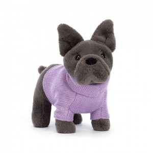 Jellycat Pull French Bulldog Purple ONE SIZE - H17 X W19 CM | 26517RZBF