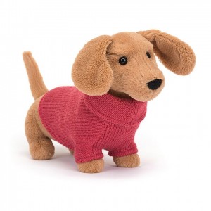 Jellycat Pull Saucisson Chien Pink ONE SIZE - H14 X W7 CM | 25619CLNS