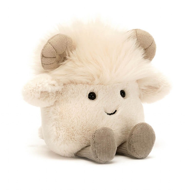 Jellycat Amuseabean Ram ONE SIZE - H10 X W9 CM | 20817QSOM