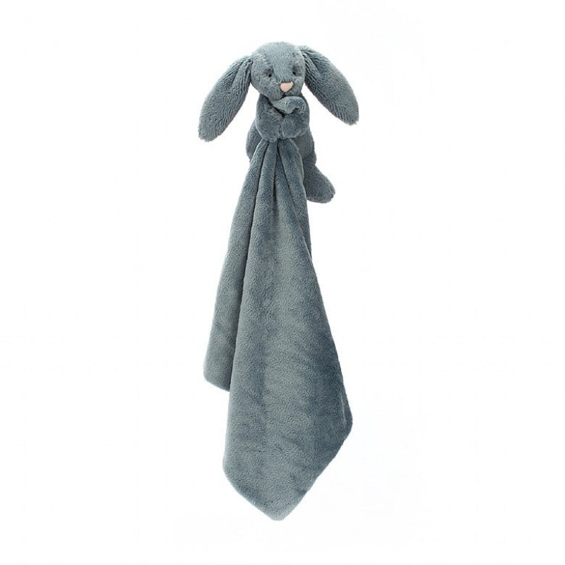 Jellycat Bashful Dusky Blue Lapin Doudou ONE SIZE - H34 X W34 CM | 32167TFCH