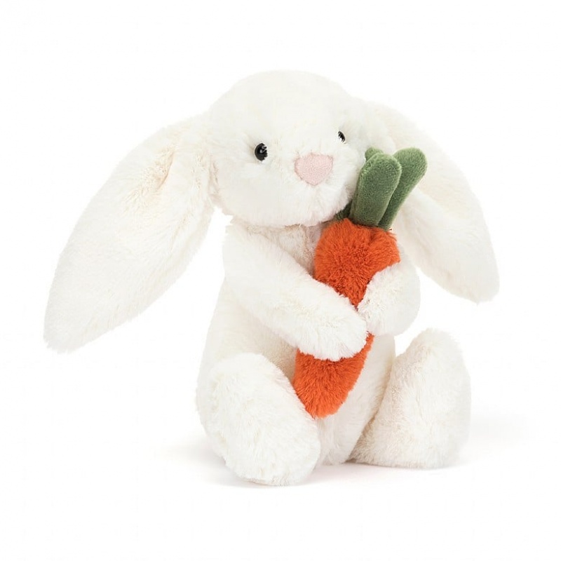 Jellycat Bashful Lapin with Carotte SMALL - H18 X W9 CM | 79815IWSH