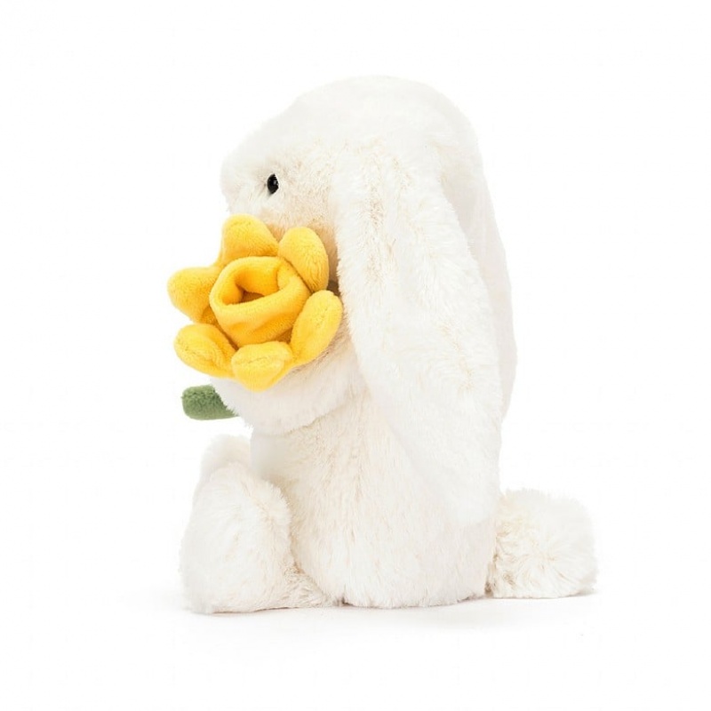 Jellycat Bashful Lapin with Daffodil SMALL - H18 X W9 CM | 02651HUGZ