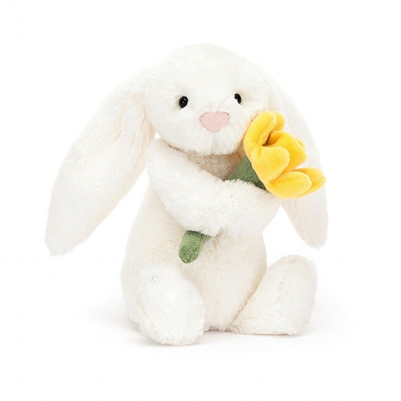 Jellycat Bashful Lapin with Daffodil SMALL - H18 X W9 CM | 02651HUGZ