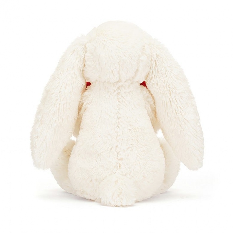 Jellycat Bashful Red Love Heart Lapin MEDIUM - H31 X W12 CM | 14920RTIV