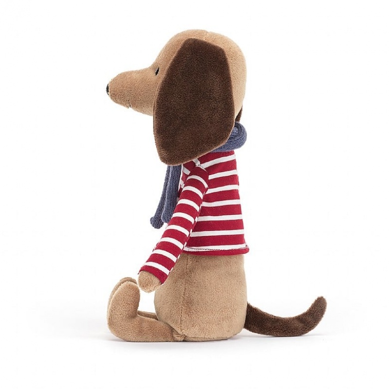 Jellycat Beatnik Buddy Saucisson Chien ONE SIZE - H27 X W7 CM | 07916NCUL