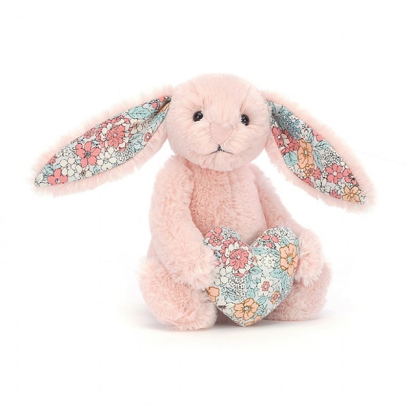 Jellycat Blossom Heart Blush Lapin ONE SIZE - H15 X W8 CM | 17209MVKD