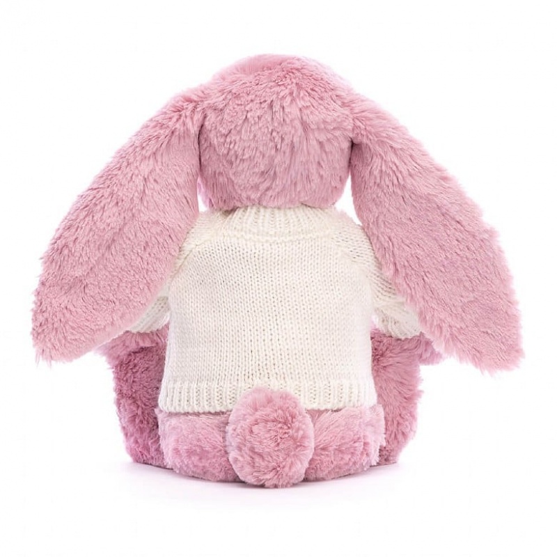 Jellycat Blossom Tulip Lapin with Personalised Cream Jumper MEDIUM - H31 X W12 CM | 04651YXAO