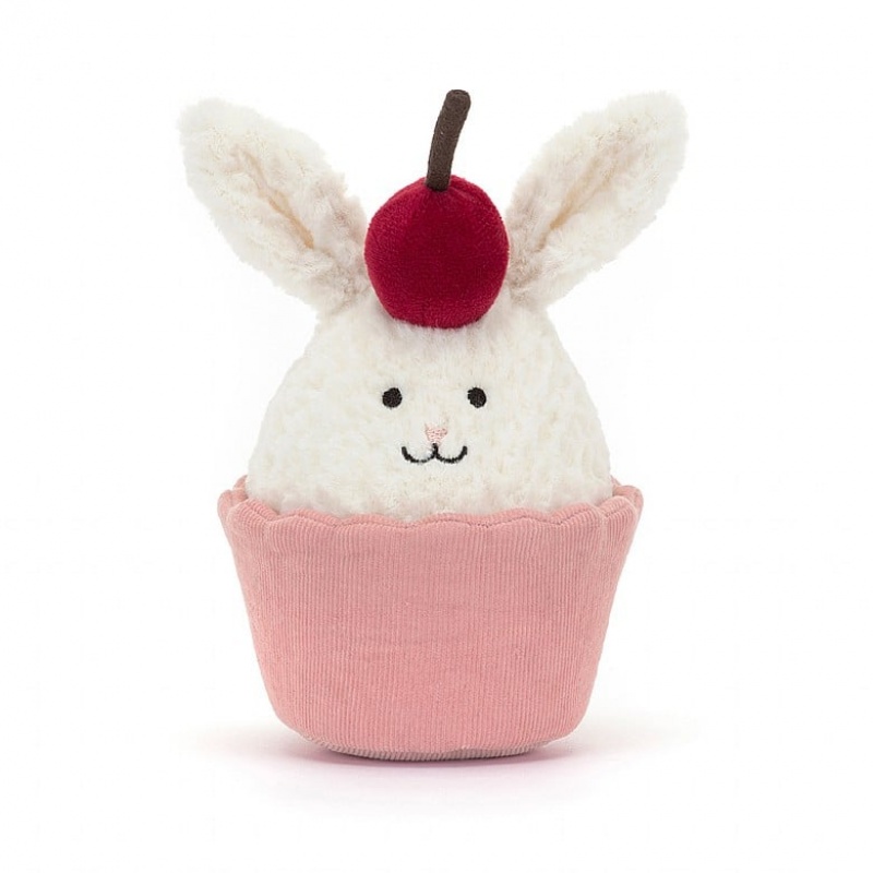 Jellycat Dainty Dessert Lapin Cupcake ONE SIZE - H14 X W10 CM | 03286EYRZ