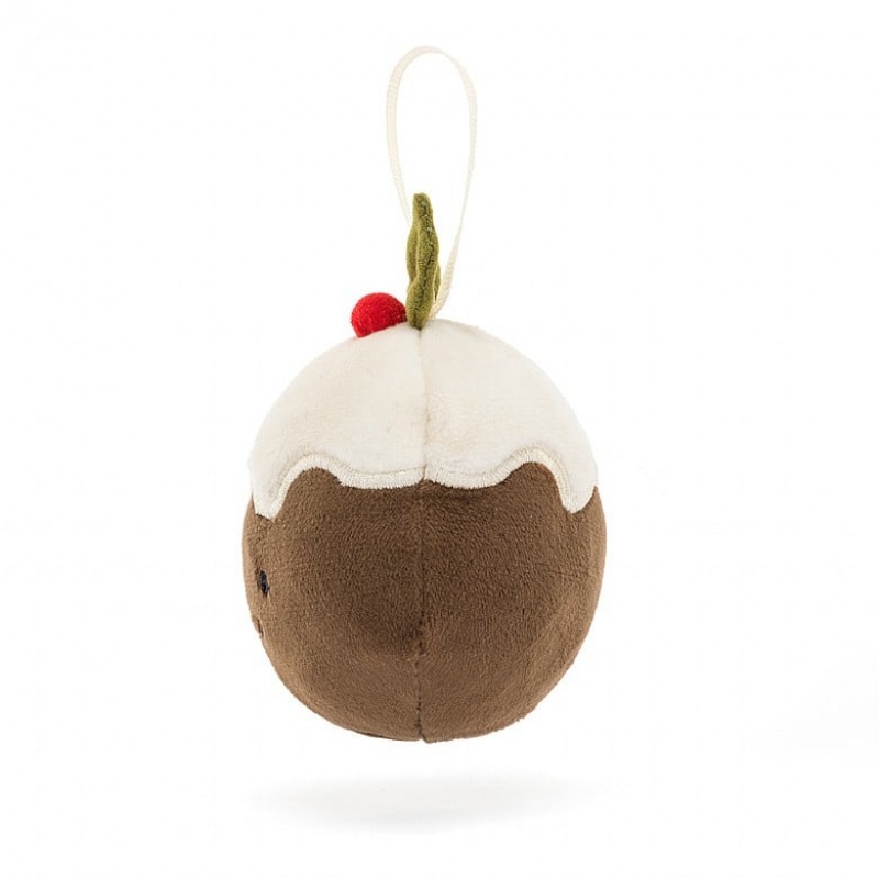 Jellycat Festive Folly Pudding de Noël ONE SIZE - H7 X W7 CM | 85307TUXF