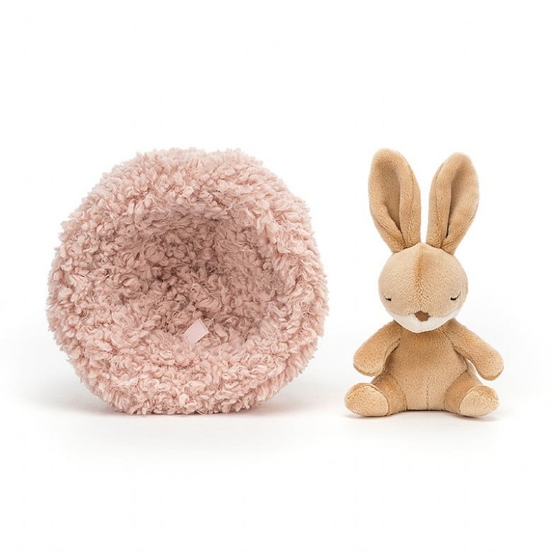 Jellycat Hibernating Lapin ONE SIZE - H12 X W12 CM | 61327LGSQ