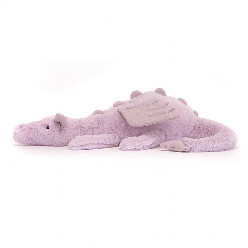 Jellycat Lavender Dragon HUGE - H19 X W66 CM | 17493QIFG