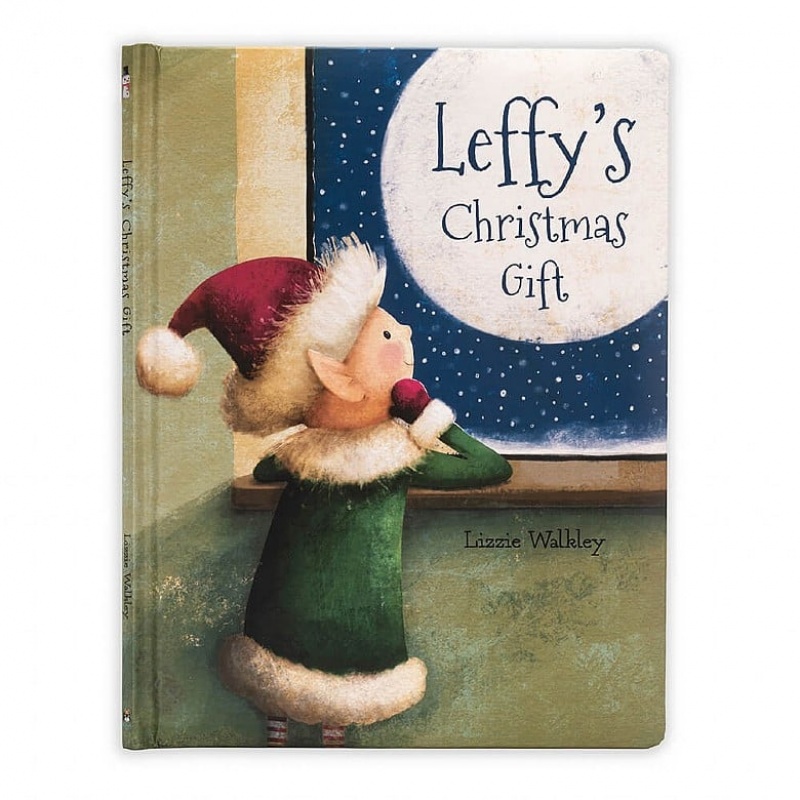 Jellycat Leffy's Noël Gift Livre and Leffy Elf MEDIUM | 03497GPCU