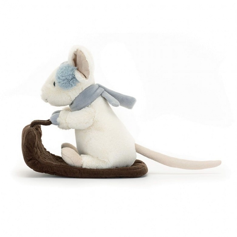 Jellycat Merry Souris Sleighing ONE SIZE - H18 X W11 CM | 51843BCWP