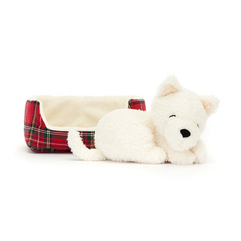 Jellycat Napping Nipper Westie ONE SIZE - H10 X W15 CM | 68931JTKO