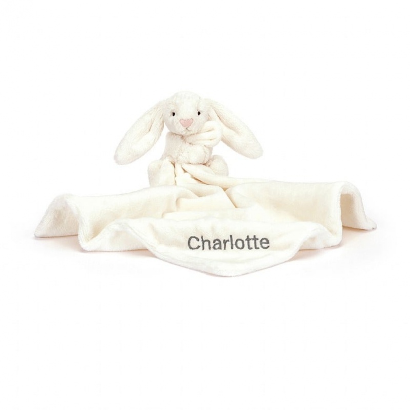 Jellycat Personalised Bashful Cream Lapin Doudou ONE SIZE - H34 X W34 CM | 95742WPET