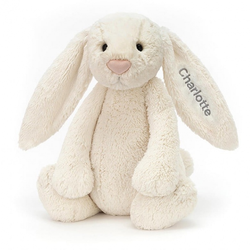 Jellycat Personalised Bashful Cream Lapin HUGE - H51 X W21 CM | 03145SRNU