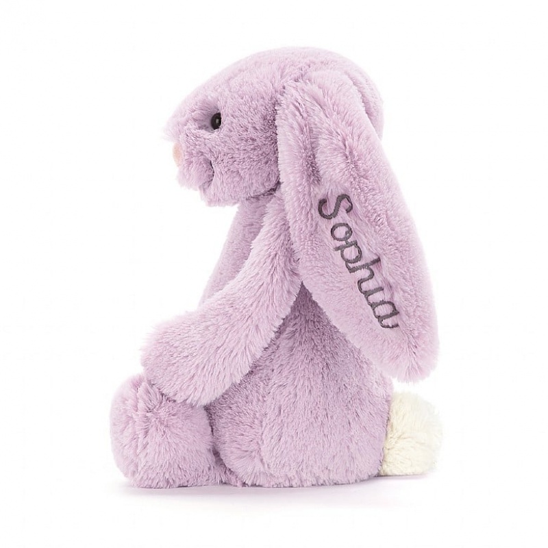 Jellycat Personalised Bashful Lilac Lapin Medium MEDIUM - H31 X W12 CM | 20796LXKJ