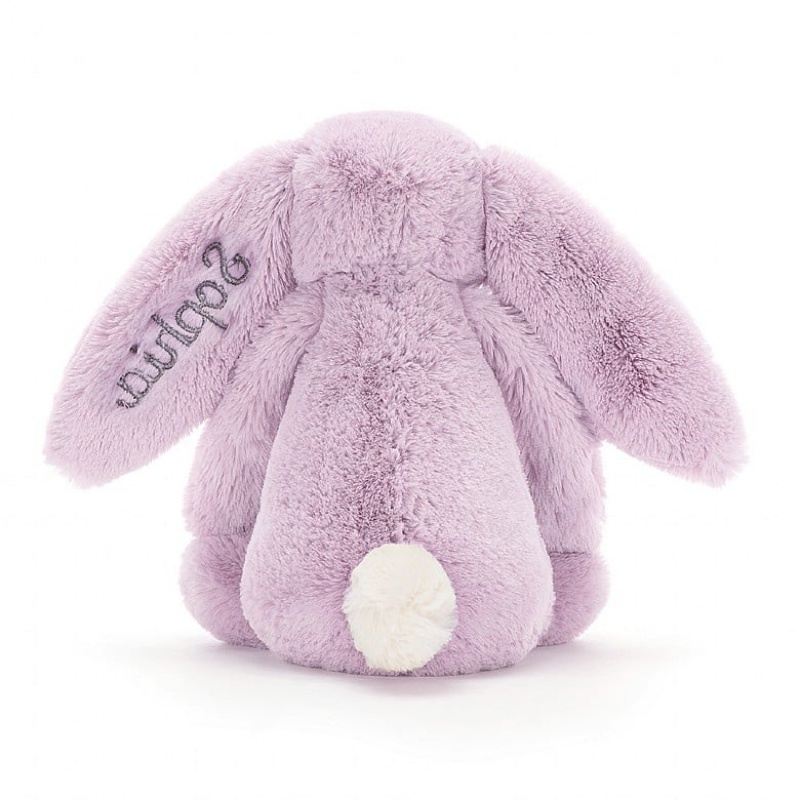 Jellycat Personalised Bashful Lilac Lapin Medium MEDIUM - H31 X W12 CM | 20796LXKJ