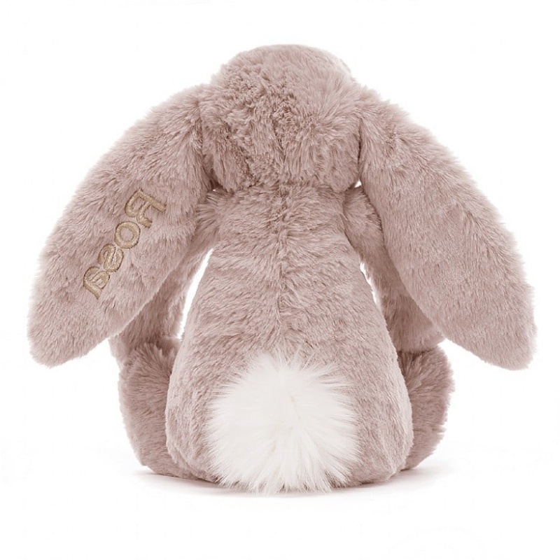 Jellycat Personalised Bashful Luxe Lapin Rosa Medium MEDIUM - H31 X W12 CM | 05619PVCW