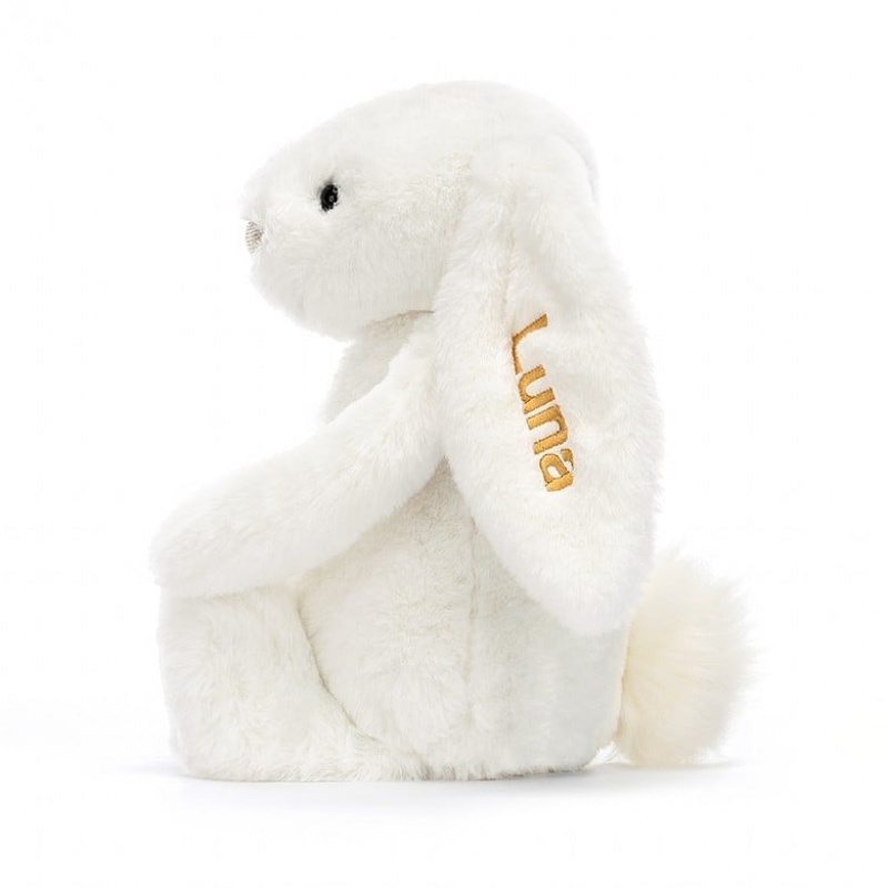 Jellycat Personalised Bashful Luxe Lapin Luna Medium MEDIUM - H31 X W12 CM | 30947NYFC