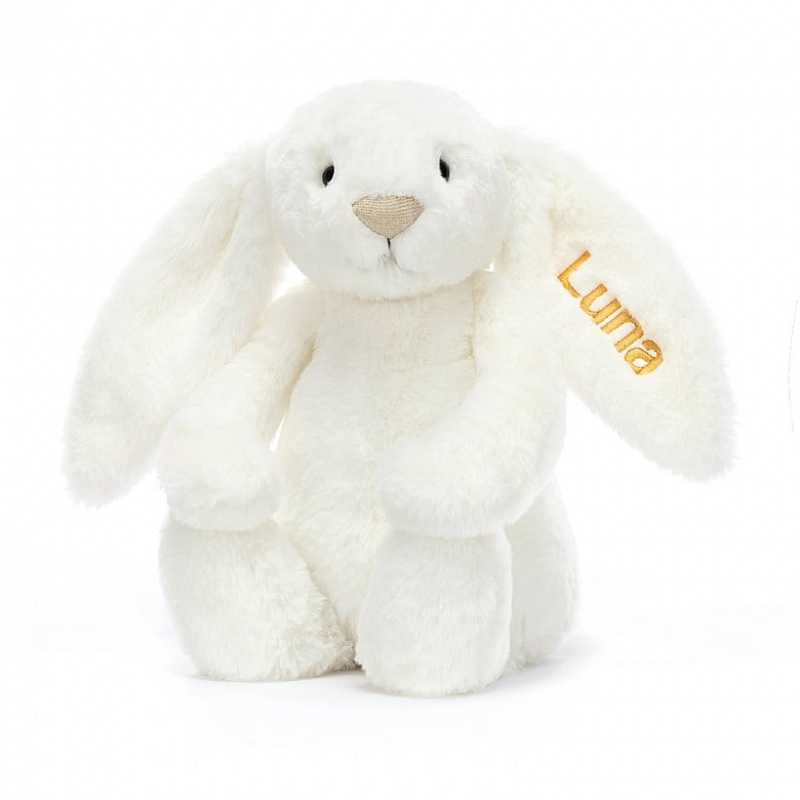 Jellycat Personalised Bashful Luxe Lapin Luna Medium MEDIUM - H31 X W12 CM | 30947NYFC