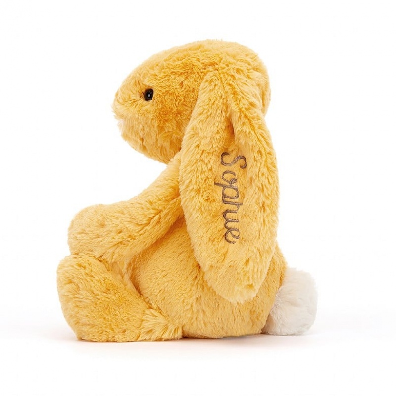 Jellycat Personalised Bashful Sunshine Lapin Medium MEDIUM - H31 X W12 CM | 57806CWDT