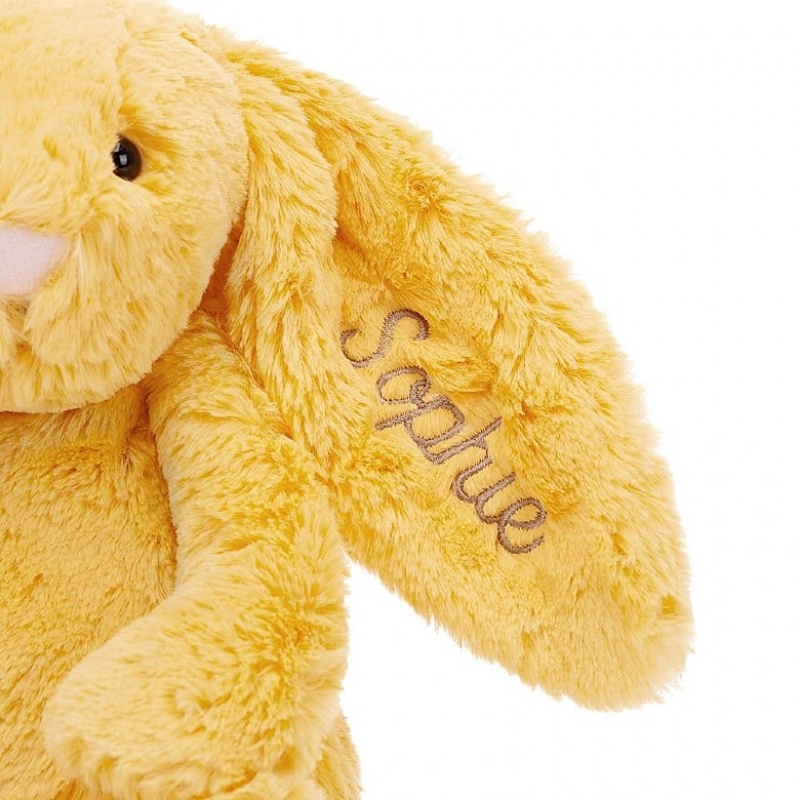 Jellycat Personalised Bashful Sunshine Lapin Medium MEDIUM - H31 X W12 CM | 57806CWDT