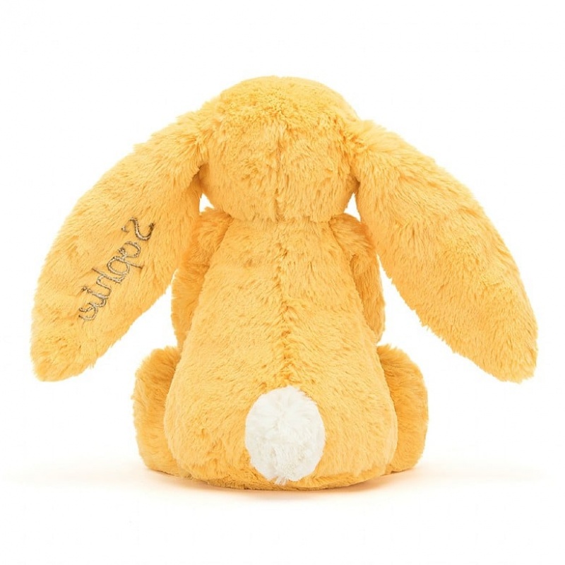 Jellycat Personalised Bashful Sunshine Lapin Medium MEDIUM - H31 X W12 CM | 57806CWDT