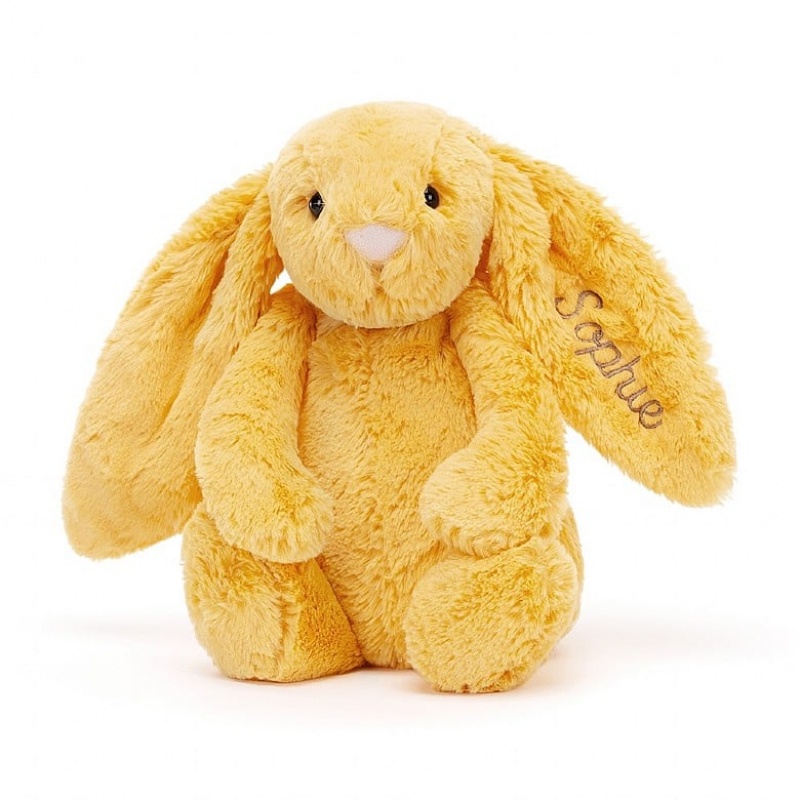 Jellycat Personalised Bashful Sunshine Lapin Medium MEDIUM - H31 X W12 CM | 57806CWDT