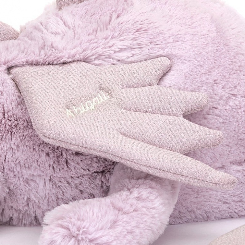 Jellycat Personalised Lavender Dragon HUGE - H19 X W66 CM | 85293OYSK