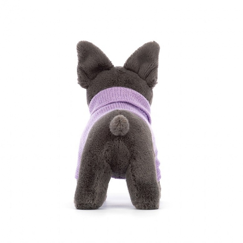 Jellycat Pull French Bulldog Purple ONE SIZE - H17 X W19 CM | 26517RZBF