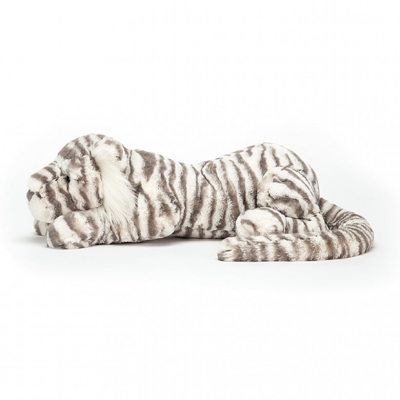 Jellycat Sacha Snow Tigre LARGE - H12 X W46 CM | 45810FJXR