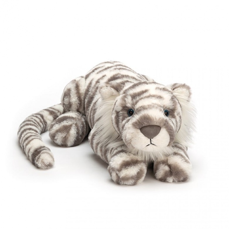 Jellycat Sacha Snow Tigre LARGE - H12 X W46 CM | 45810FJXR