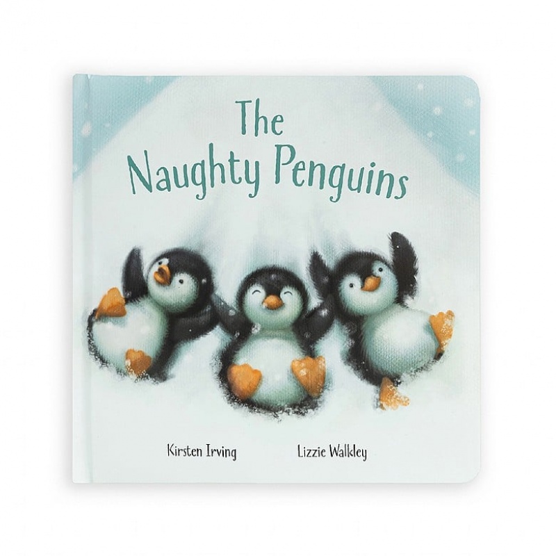 Jellycat The Naughty Penguins Livre and Peanut Penguin MEDIUM | 47836SQJY