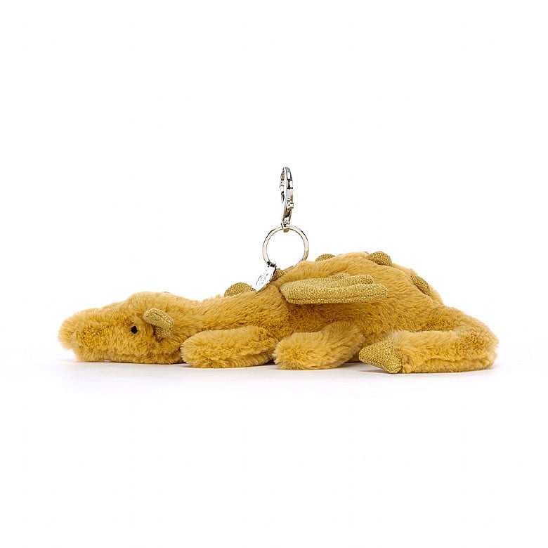 Jellycat Golden Dragon Porte Clés ONE SIZE - H12 X W22 CM | 05269PBNE