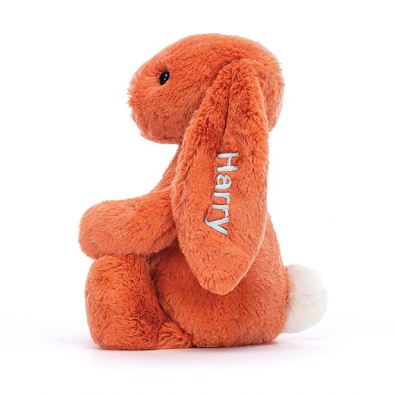 Jellycat Personalised Bashful Tangerine Lapin Medium MEDIUM - H31 X W12 CM | 75936UAEF