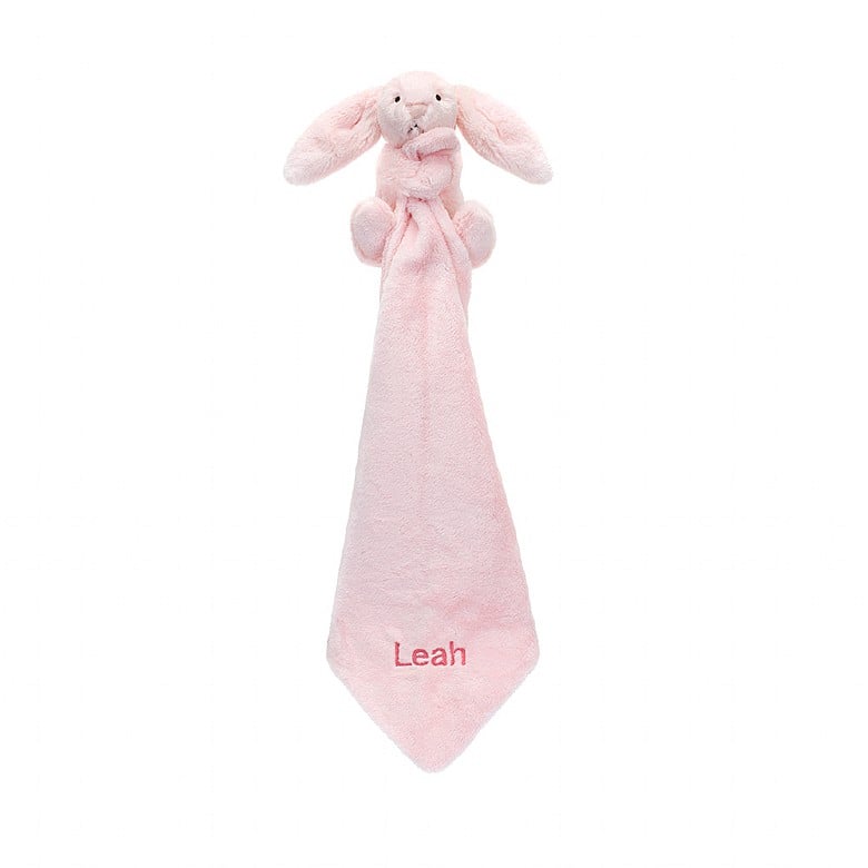 Jellycat Personalised Bashful Pink Lapin Doudou ONE SIZE - H34 X W34 CM | 06842VNDE